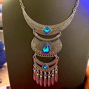 Blue Stone Statement Piece